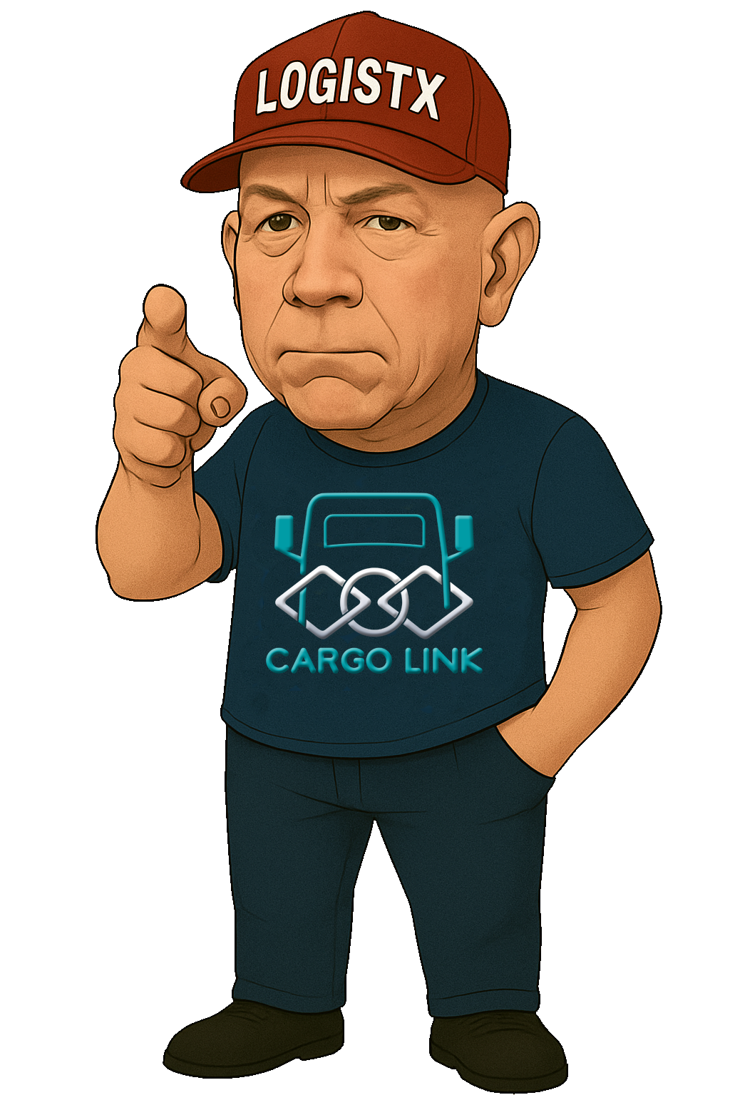 LOGISTX Hotshot Hiring Caricature